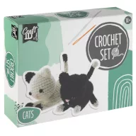Katze Craft kreatives Häkelset, 2-teilig