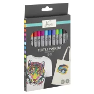   Farbe Nassau doppelseitiger, waschbarer Textilstift, 12 Stück