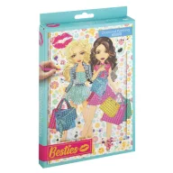   Farbe Besties Shopping Mädchen Diamant-Kunstharz A5 Notizbuch mit hartem Umschlag