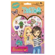 Farbe Besties Mädchentattoo-Set 2 Bögen
