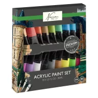 Farbe Nassau Neon Acrylfarben Set, 18-teilig