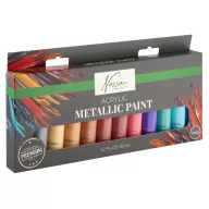 Farbe Nassau Metallic Acrylfarben Set 12-teilig