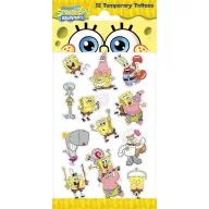 SpongeBob Schwammkopf Fun Tattoo 12 Stück