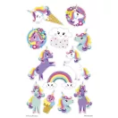 Einhorn Rainbow Set mit 12 Tattoos