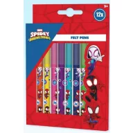 Spiderman Spidey Friends Filzstift Set, 12-teilig