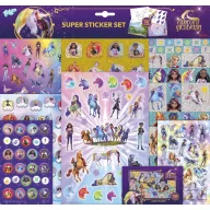 Unicorn Academy Super Aufkleber Set mit Spiel
