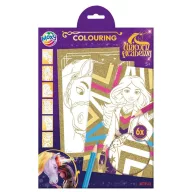 Unicorn Academy Shine Glitzer Malbuch A4
