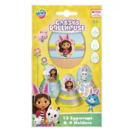Gabby's Dollhouse Easter Eieraufkleber-Set mit Halter
