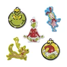 Der Grinch Dr Seuss Diamantmalset mit Aufhänger