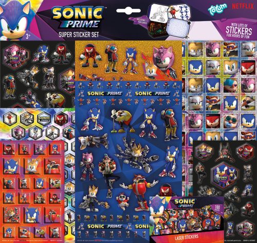 Sonic der Igel Prime Super Aufkleber-Set mit Spiel