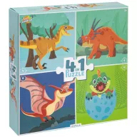 Dinosaurier Fun 4-in-1 Puzzle