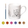 Paw Patrol Team bemalbare Porzellantasse 235 ml im Geschenkkarton
