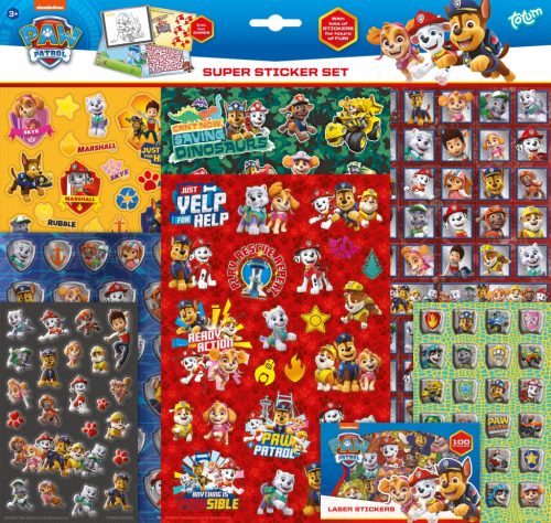 Paw Patrol Rescue Repeat Super Aufkleber Set mit Spiel