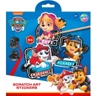 Paw Patrol Team scratch Gravur Aufkleber Set
