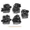 Paw Patrol Team scratch Gravur Aufkleber Set
