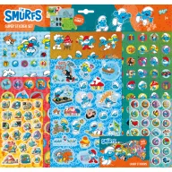 Die Schlümpfe Happy Super-Aufkleber-Set mit Spiel
