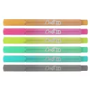 Farbe Metal Konturfilzstift Set, 6 Stück
