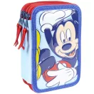 Disney Mickey  gefülltes Federmäppchen mit 3 Ebenen