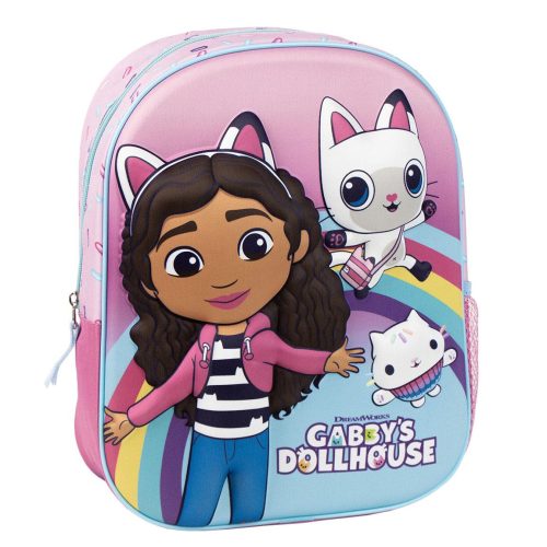 Gabby's Dollhouse Rainbow 3D Rucksack, Tasche 31 cm