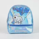 Hello Kitty Kuromi Iridescent holografischer Rucksack, 23 cm Tasche