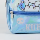 Hello Kitty Kuromi Iridescent holografischer Rucksack, 23 cm Tasche