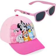 Bluey Pink Team Sonnenbrillen- und Baseballkappen-Set