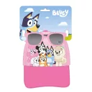 Bluey Pink Team Sonnenbrillen- und Baseballkappen-Set