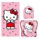 Hello Kitty Handtuch-, Sportbeutel- und Baseballcap-Set