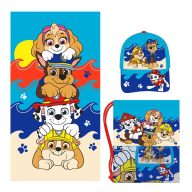 Paw Patrol Handtuch, Turnbeutel, Baseballkappen-Set