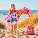Paw Patrol Cool Girls Handtuch, Turnbeutel, Baseballkappe Set