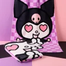Hello Kitty Kuromi Heart Badetuch, Strandtuch 70x140cm (Fast Dry)