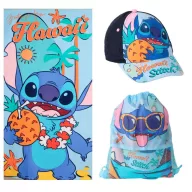   Disney Lilo und Stitch Hawaii Handtuch-, Turnbeutel- und Baseballkappenset