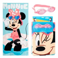 Disney Minnie Swimming Handtuch und Schwimmbrille Set