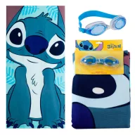 Disney Lilo und Stitch Cutie Handtuch- und Schwimmbrillenset