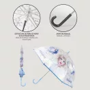 Disney Eiskönigin Ice Queen Kinder transparenter Regenschirm Ø71 cm