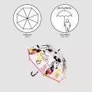 Disney Mickey  Kinder transparenter Regenschirm Ø71 cm