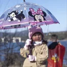 Disney Minnie  Make Me Happy Kindertransparenter Regenschirm Ø71 cm