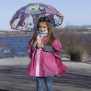 Peppa Wutz Buddies Kinder transparenter Regenschirm Ø71 cm