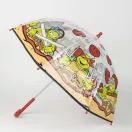Teenage Mutant Ninja Turtles Pizza Kinder transparenter Regenschirm Ø71 cm