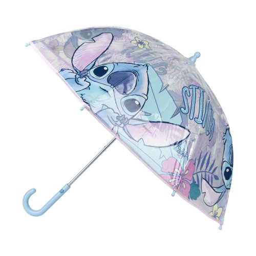 Disney Lilo und Stitch Hibiscus Kinderdurchsichtiger Regenschirm Ø71 cm