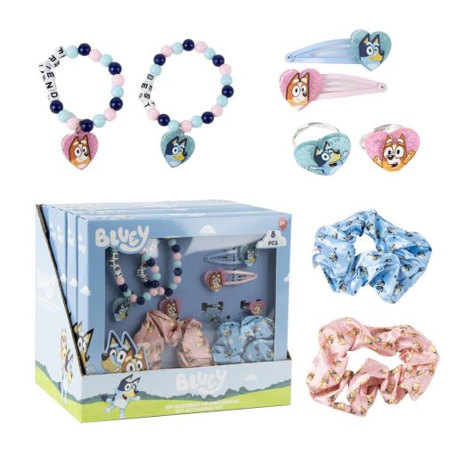 Bluey Happy 8-teiliges Haaraccessoire- und Schmuckset