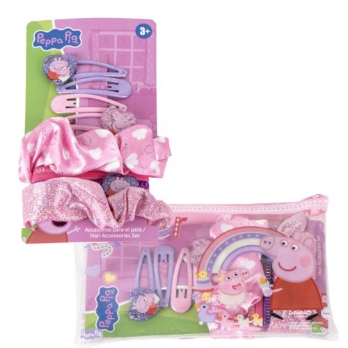 Peppa Wutz Rainbow Haarspange, Haargummi-Set