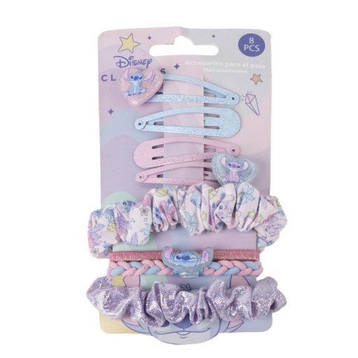 Disney Lilo und Stitch Cute Alien Haarspange und Haargummi-Set, 8-teilig