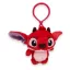 Disney Lilo und Stitch Pink Rote 3D Plüschfigur mit Aufhänger, Taschenanhänger 12 cm