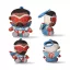 Avengers Captain 3D Plüschfigur mit Aufhänger, Taschenschmuck 13 cm