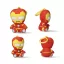 Avengers Iron Man 3D Plüschfigur mit Aufhänger, Taschenanhänger 13 cm