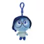 Disney Classics Sadness Disney Alles steht Kopf 3D Plüschfigur mit Aufhänger, Taschendekoration 12 cm
