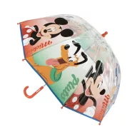 Disney Mickey Pluto Kinder transparenter Regenschirm Ø71 cm