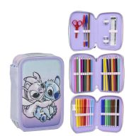   Disney Lilo und Stitch Angel gefülltes 3-stöckiges Federmäppchen