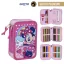 Disney Minnie Dots 3-stöckiges gefülltes Federmäppchen Giotto